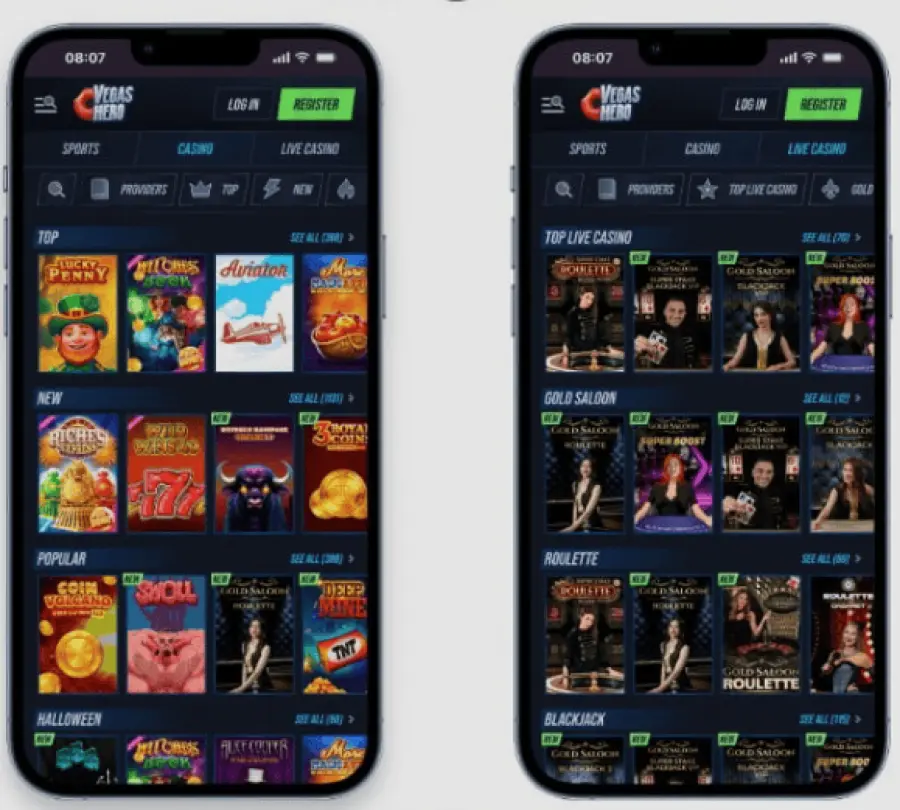 Vegashero app